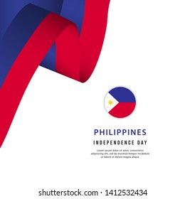 philippines independence day vector template. design for banner, greeting cards or print.