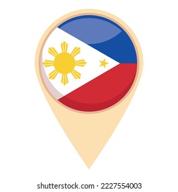Philippines location icon cartoon vector. Culture travel. People national
