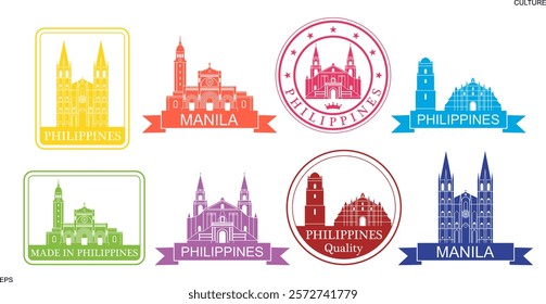 Philippines logo. Isolated Philippines on white background