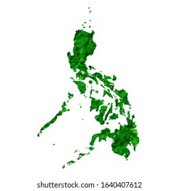 Philippines Map country green icon