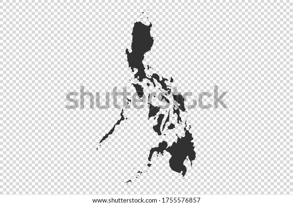 philippines map gray tone on png stock vector royalty free 1755576857 shutterstock