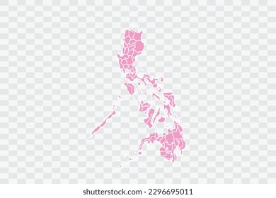 Filipinas Mapa de color rosa Archivos de calidad de fondo png