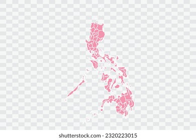 Philippines Map Rose Color Background quality files png