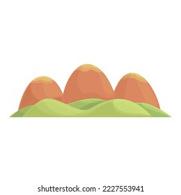 Philippines mountains icon cartoon vector. Culture travel. People travel