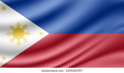 Philippinische Nationalflagge, Vektorhintergrund