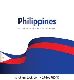 Philippines national day celebrations design template.