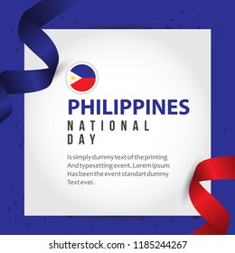 Philippines National Day Vector Template Design Illustration