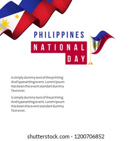 Philippines National Day Vector Template Design Illustration