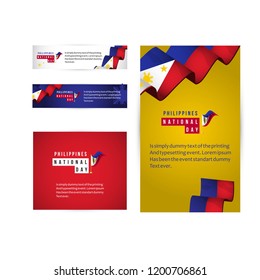 Philippines National Day Vector Template Design Illustration
