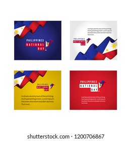 Philippines National Day Vector Template Design Illustration