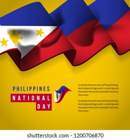 Philippines National Day Vector Template Design Illustration