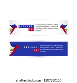 Philippines National Day Vector Template Design Illustration