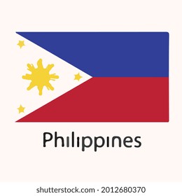 Philippinische Nationalflagge, Vektorkunst