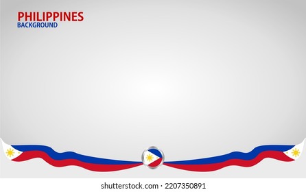 Philippines National Flag, Vector background for Independence Day and various other events