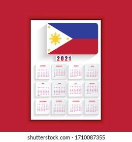 Philippines New Guinia New year 2021 poster template design