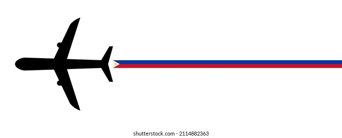 philippines plane icon vector illustration. isolated on white background