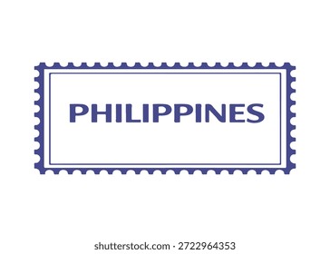 Filipinas selo postal ícone do vetor em um fundo branco
Carimbo de correio vetorial sobre fundo branco