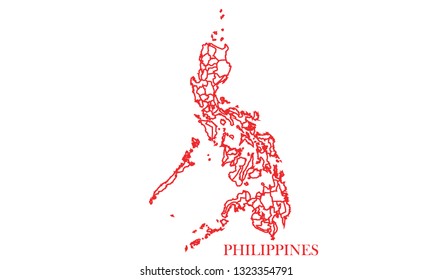 Philippines red line map