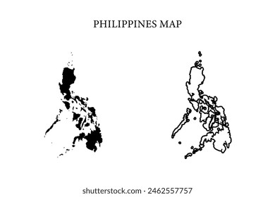 Länderkarte der Region Philippinen Vektorgrafik