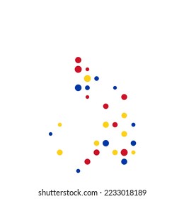 Filipinas Silhouette Pixelated Pattern ilustration