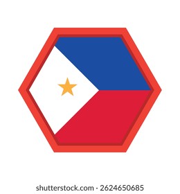 Icono de escudo de fútbol de Filipinas. Ilustración vectorial