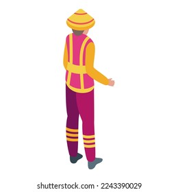 Philippines traditional costume icon isometric vector. City tourism. City travel