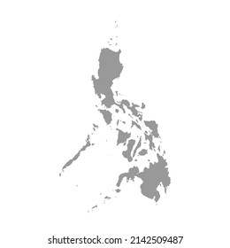 Philippines vector country map silhouette