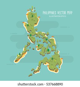 Philippines vector map