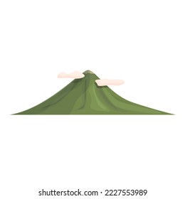 Philippines volcano icon cartoon vector. Culture travel. National map