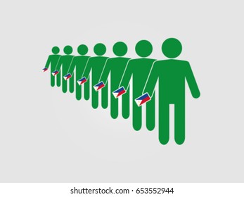 Philippines Voters Queue