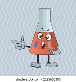 Philip's beaker cartoon character with facial expression