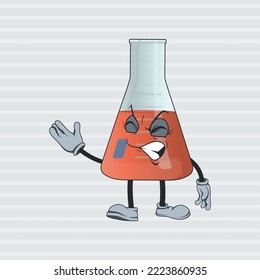 Philip's beaker cartoon character with facial expression