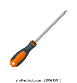 philips head screwdriver flat icon vector illustration clipart