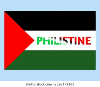 Philistine flag vector image design