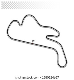 Phillip Island Circuit For Motorsport And Autosport. Australian Grand Prix Race Track. 