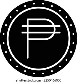 Phillipine Peso vector icon. Can be used for printing, mobile and web applications.