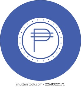 Phillipine Peso vector icon. Can be used for printing, mobile and web applications.
