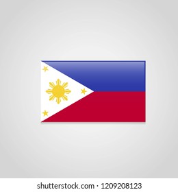 Phillipines flag with creative design vector