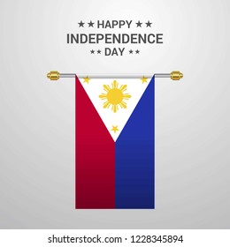 Phillipines Independence day hanging flag background