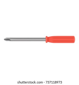 Phillips screwdriver icon. Realistic illustration of phillips screwdriver vector icon for web