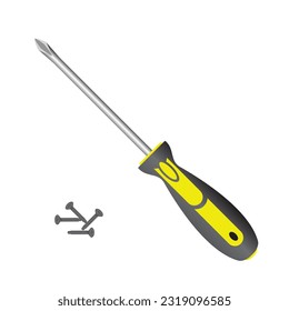 Phillips screwdriver on white background. Vector illustration EPS 10.