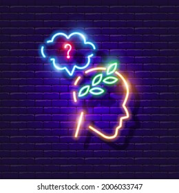 Philosopher neon sign. Philosophy lesson Glowing icon. Vector illustration for design. Humanities concept.