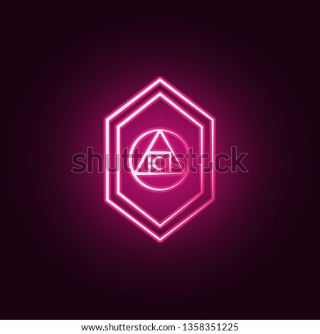 Philosophers neon icon. Elements of Mad science set. Simple icon for websites, web design, mobile app, info graphics