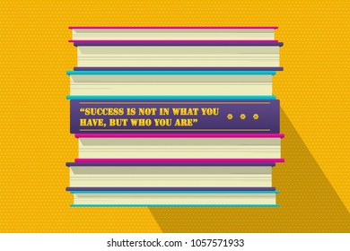 Philosophical quote motivation phrase. Vector illustration design. Positive saying background.