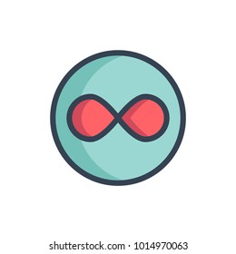 philosophy icon. filled outline
