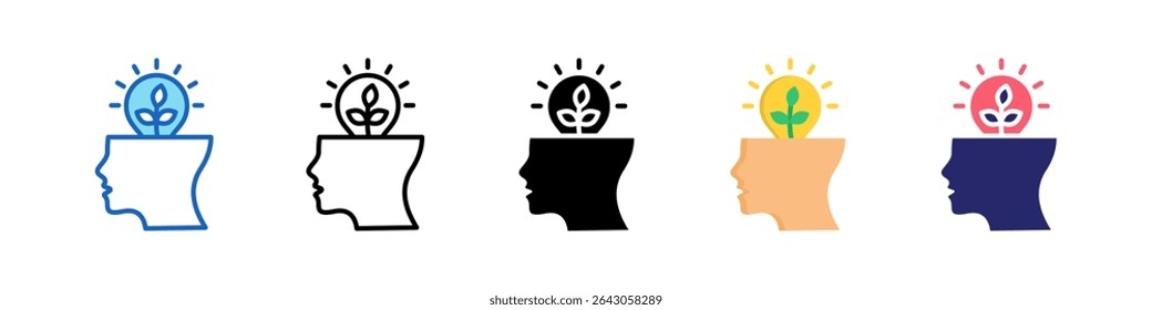 Philosophy Multiple Style Icon Set Collection.