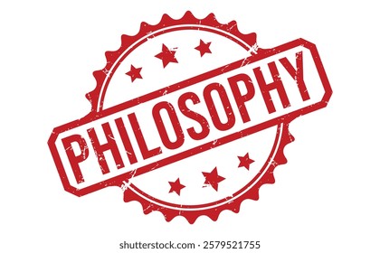 PHILOSOPHY rubber stamp on white background. PHILOSOPHY Stamp.