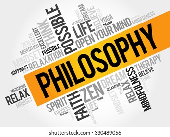 Philosophy word cloud concept