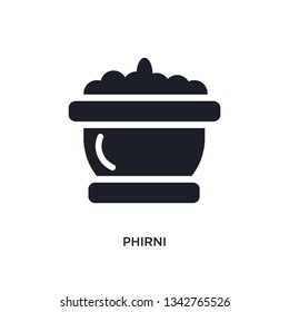 phirni isolated icon. simple element illustration from india and holi concept icons. phirni editable logo sign symbol design on white background. can be use for web and mobile