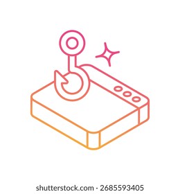 Phishing Attack Icon vector stock illustration